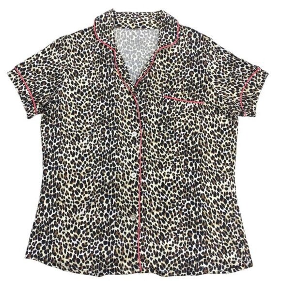 NWT BETSEY JOHNSON X KNIX Short Sleeve Modal Sleep Top Sz Small Pretty Kitty - Picture 3 of 6